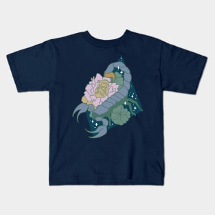 Scorpio Scorpion (Teal) Kids T-Shirt